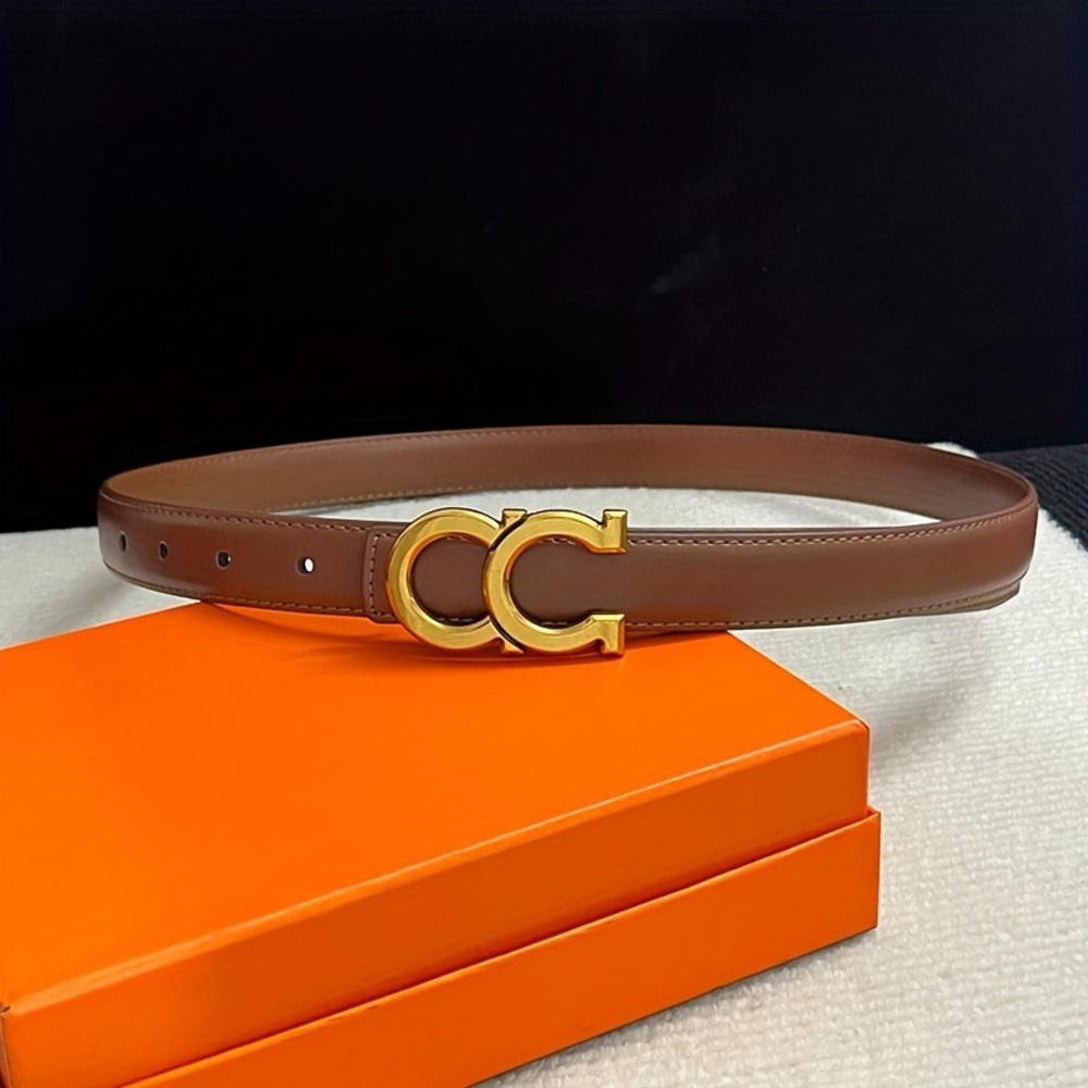 Double C Horseshoe Buckle Belt
